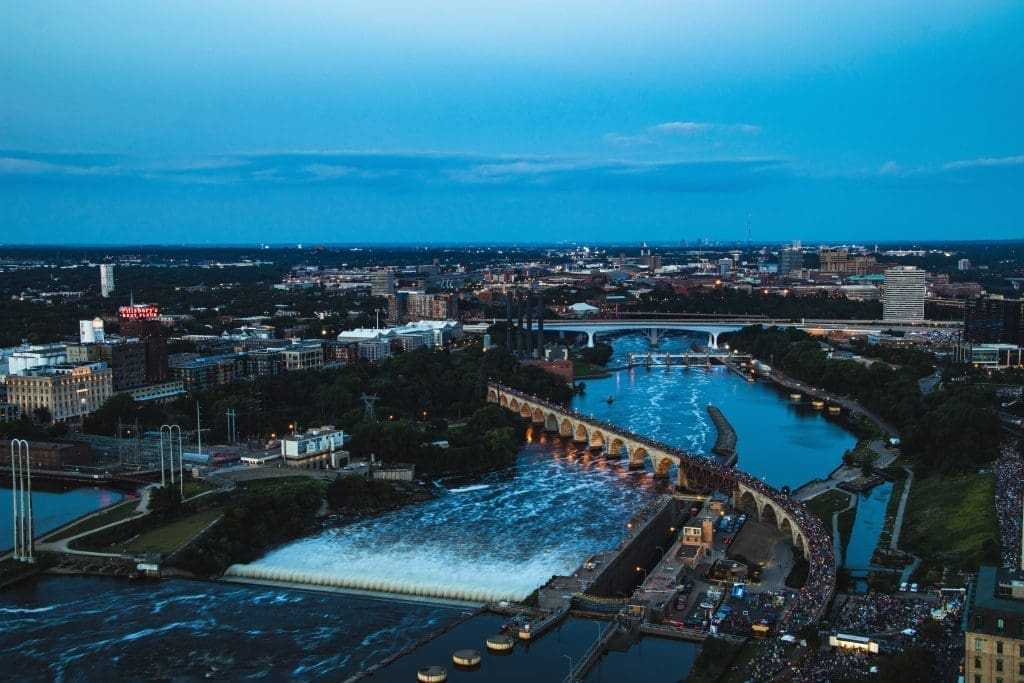 13 Best Things to Do in Minneapolis 15 An aerial view of the Twin Cities.