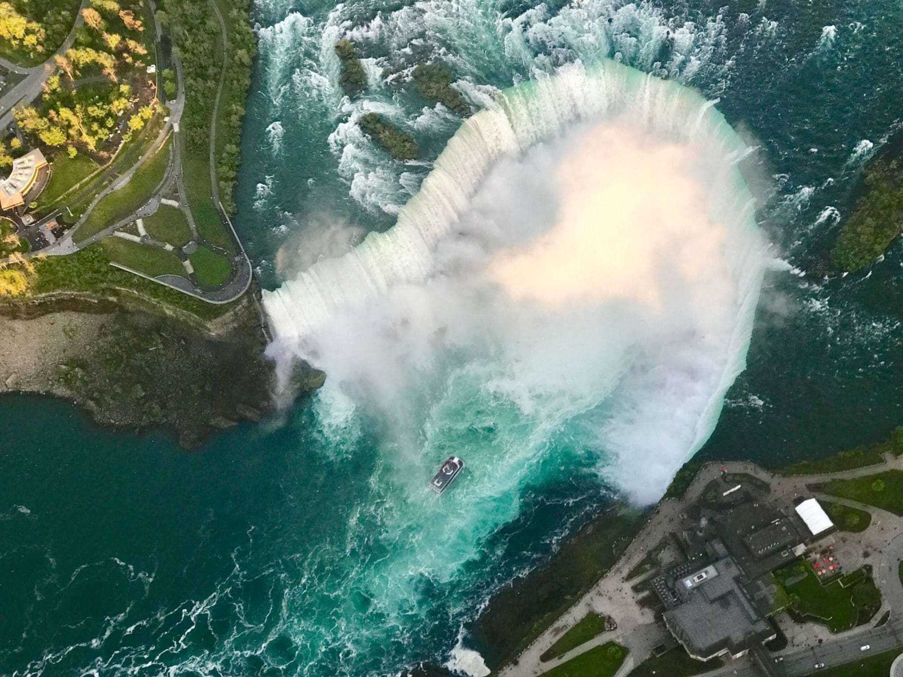 White Water Walk- 6 Reason To Visit This Breathtaking Place 2 Niagara Falls and Queen Victoria Park - drone view