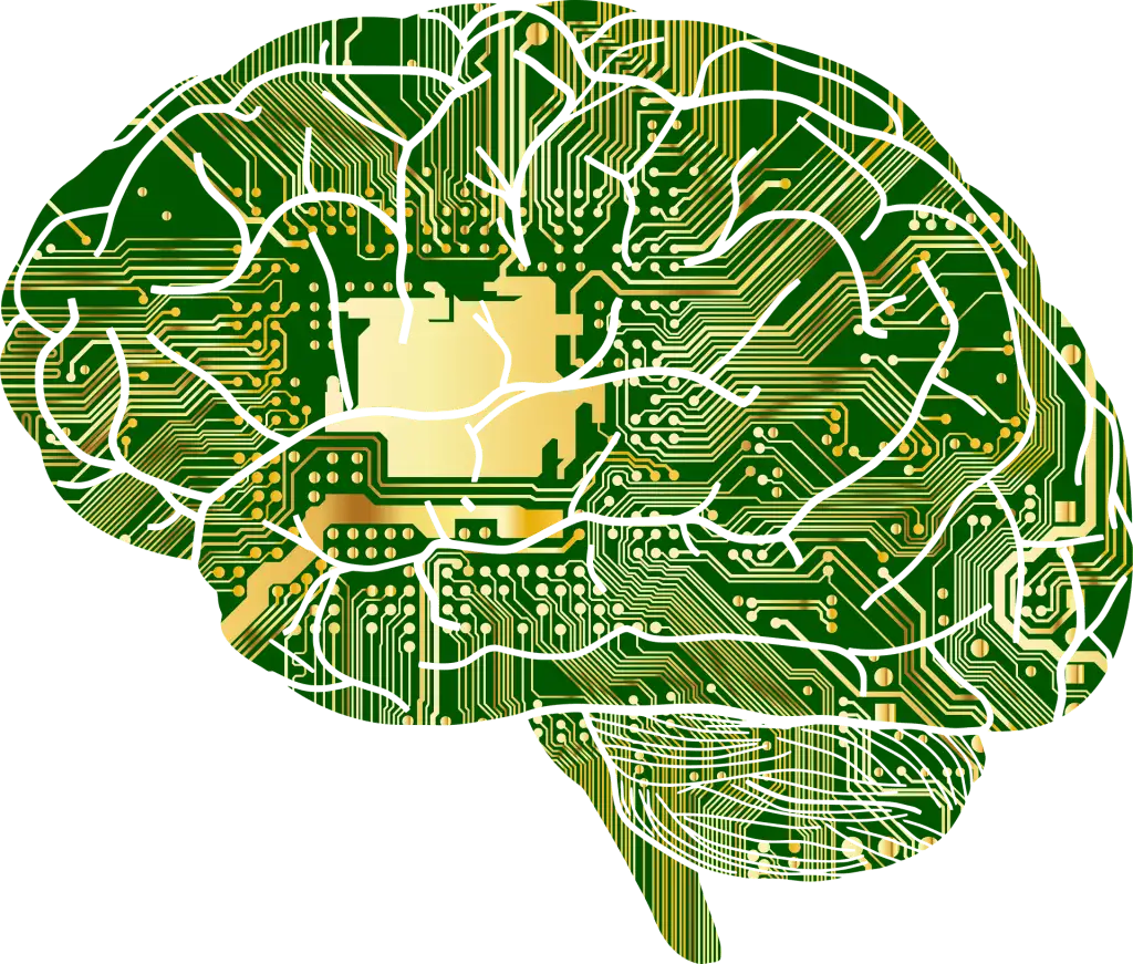 Is Data Science Easier Than Computer Science? A vector art of a brain filled with the data.