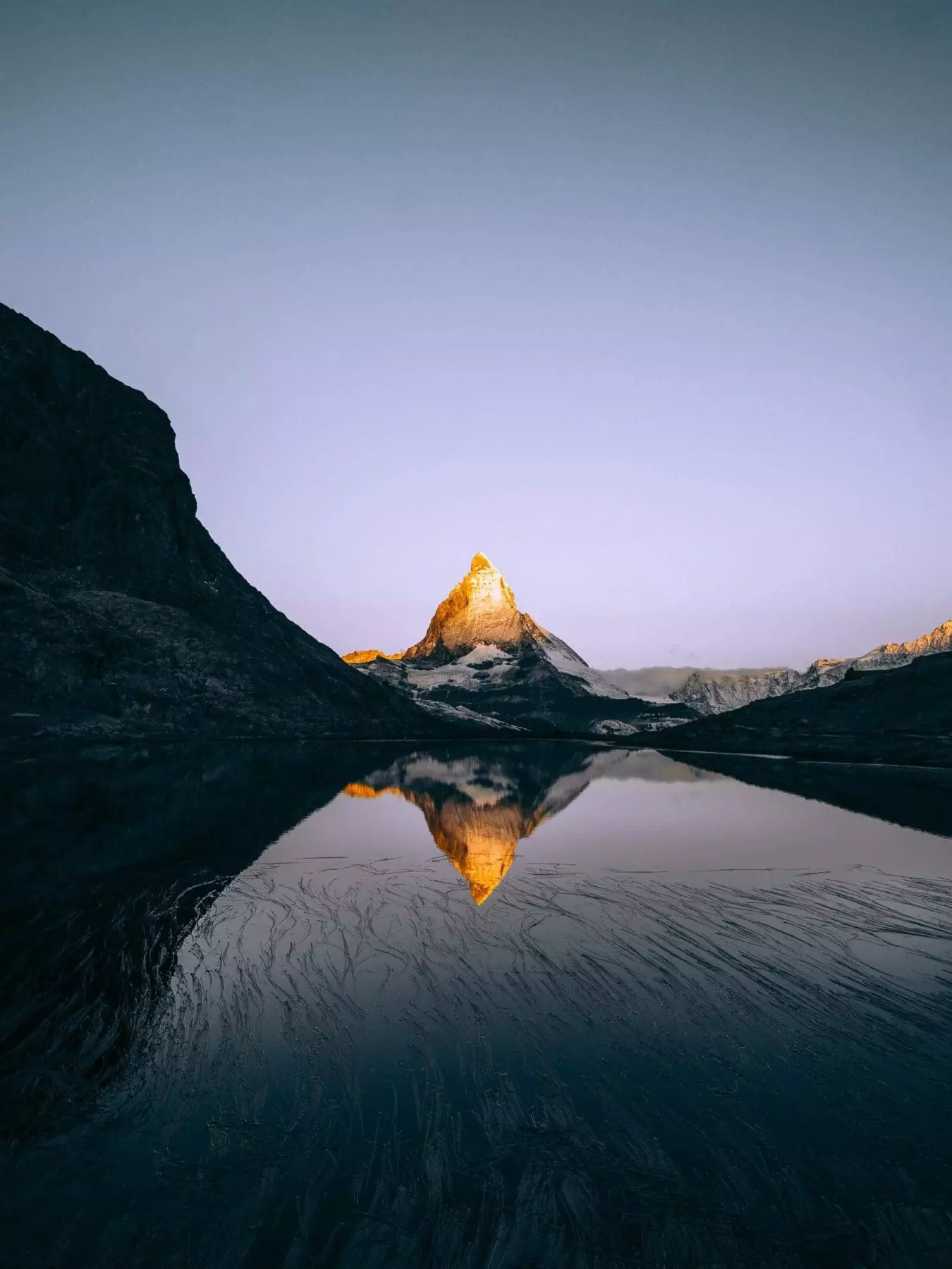The Famous Reflection of Matterhorn on Riffelsee