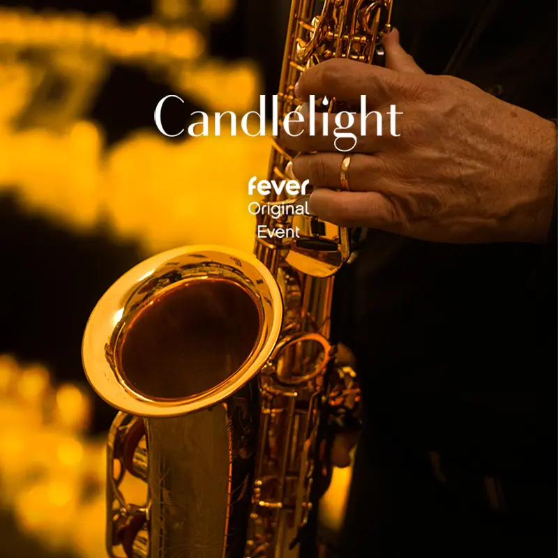 A close-up of a trumpet played by a musician for