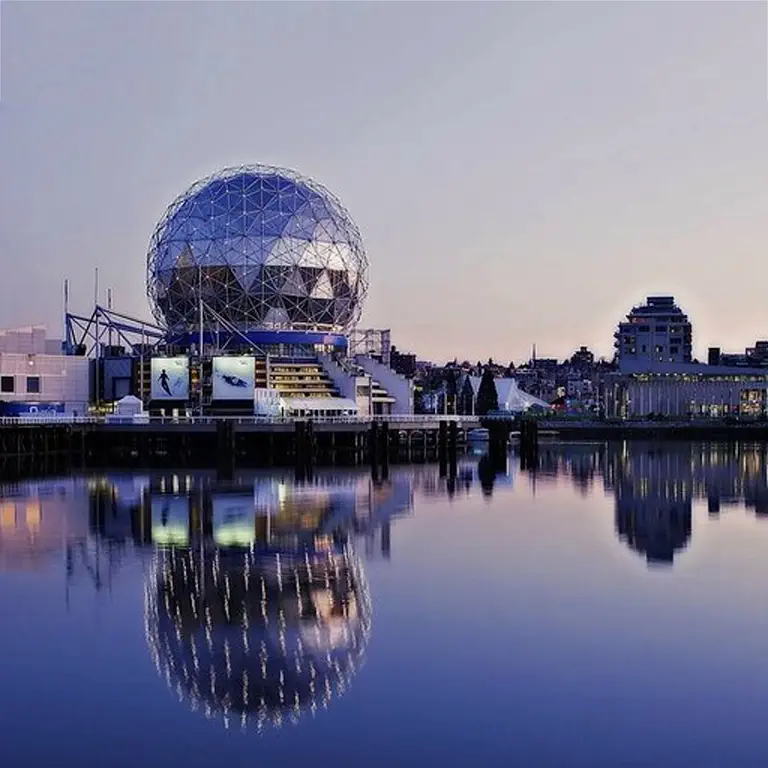 Cover footage from Fever of the Romantic Tour in Vancouver Today! A sunset time of a building in Vancouver.