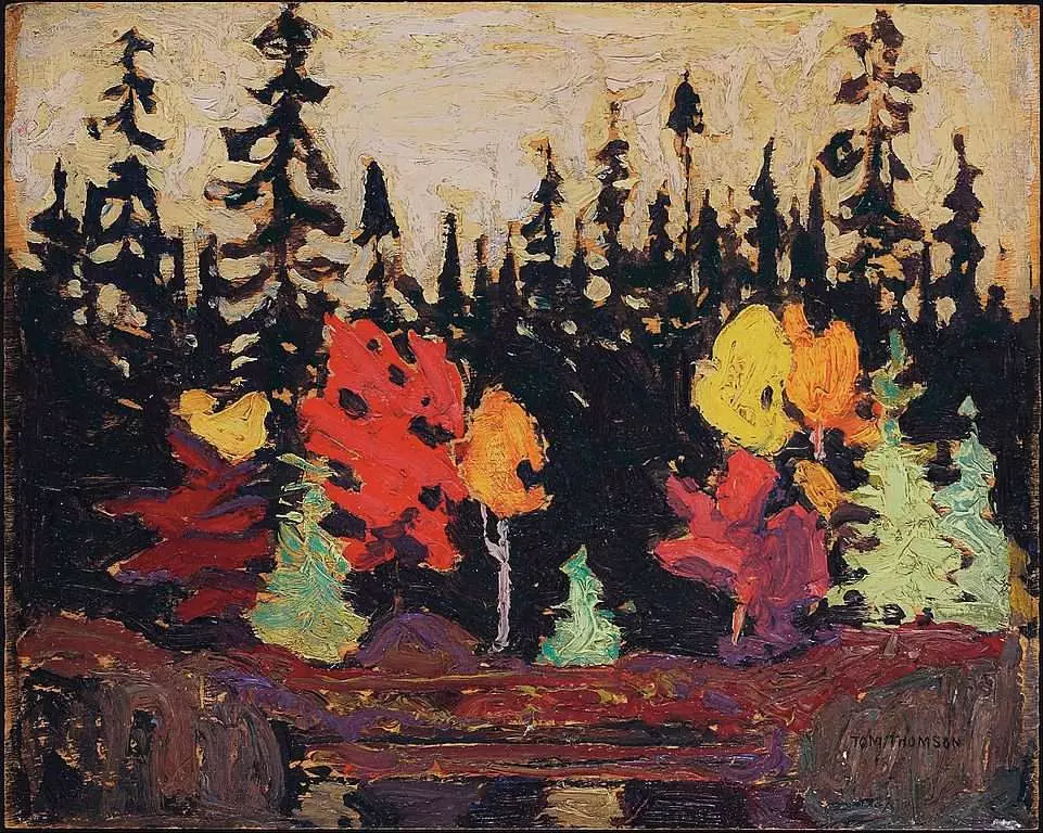 961px Tom Thomson Black Spruce and Maple Google Art Project