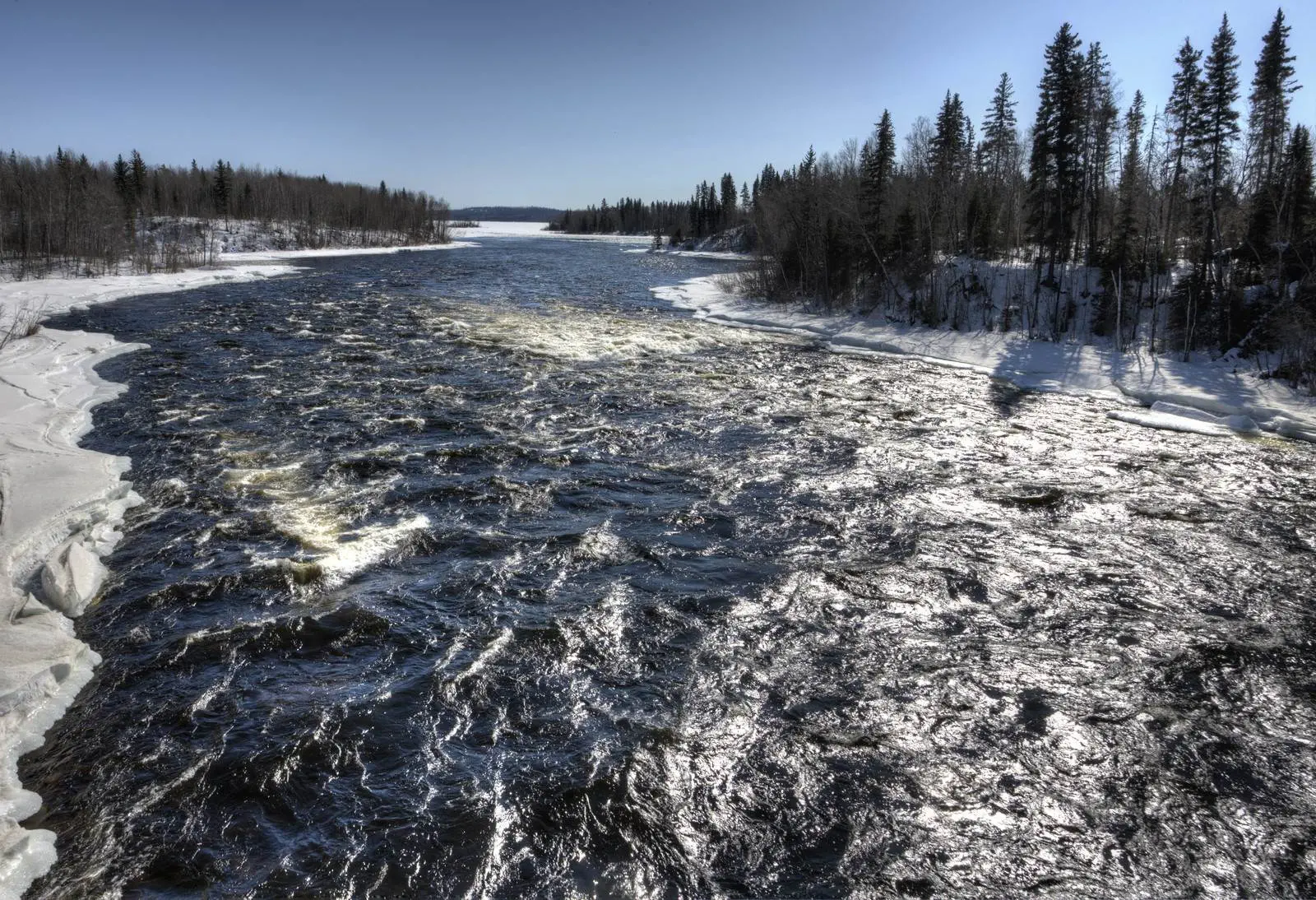 Explore the 8 Longest Rivers in Canada- A Treat for Visitors Churchill River in Winter